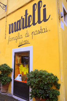 Pasta Martelli in der Toskana