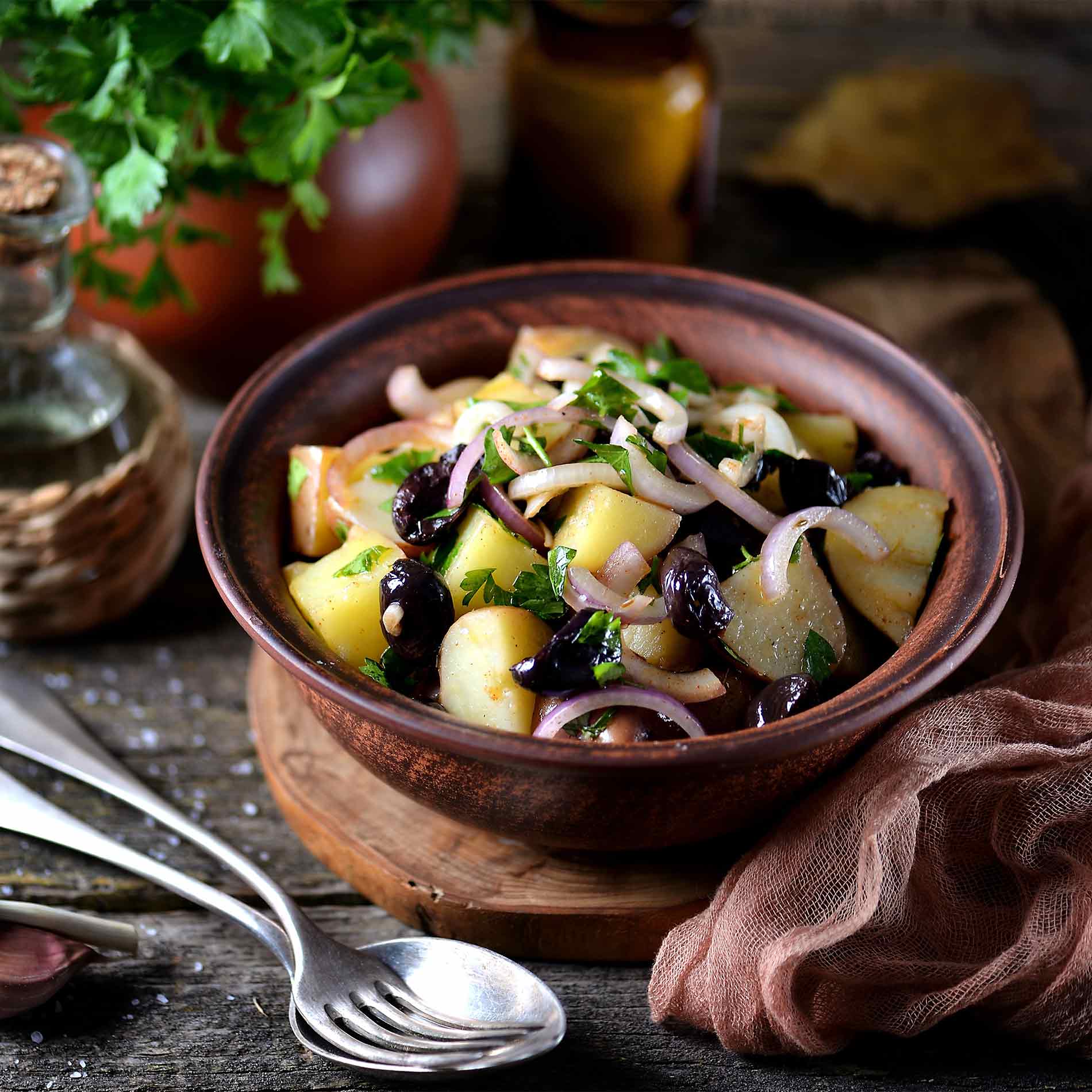 Mediterraner Kartoffelsalat – Rezept